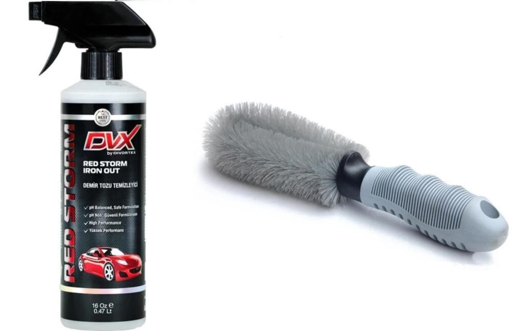 Divortex Red Storm (IRON OUT) 16 Oz 473 ml + Jant Temizleme Fırçası