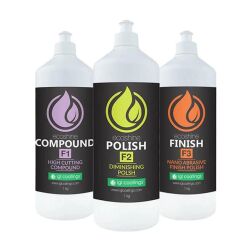 IGL Ecoshine Compound F1 + Polish F2 + Finish F3 1lt. 3’lü Set