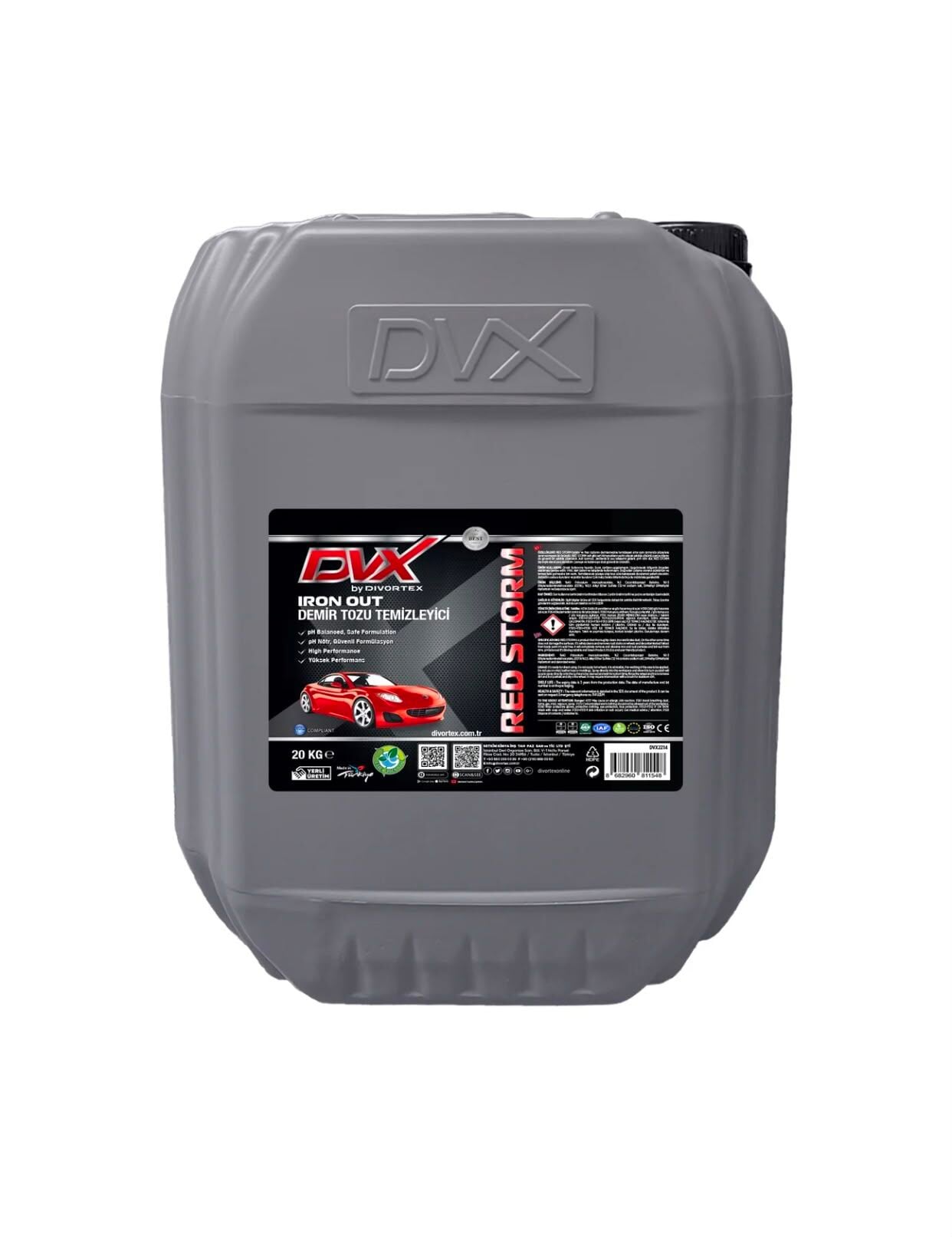 Divortex Red Storm Demir Tozu, Jant Temizleyici IRON OUT 20 Kg.