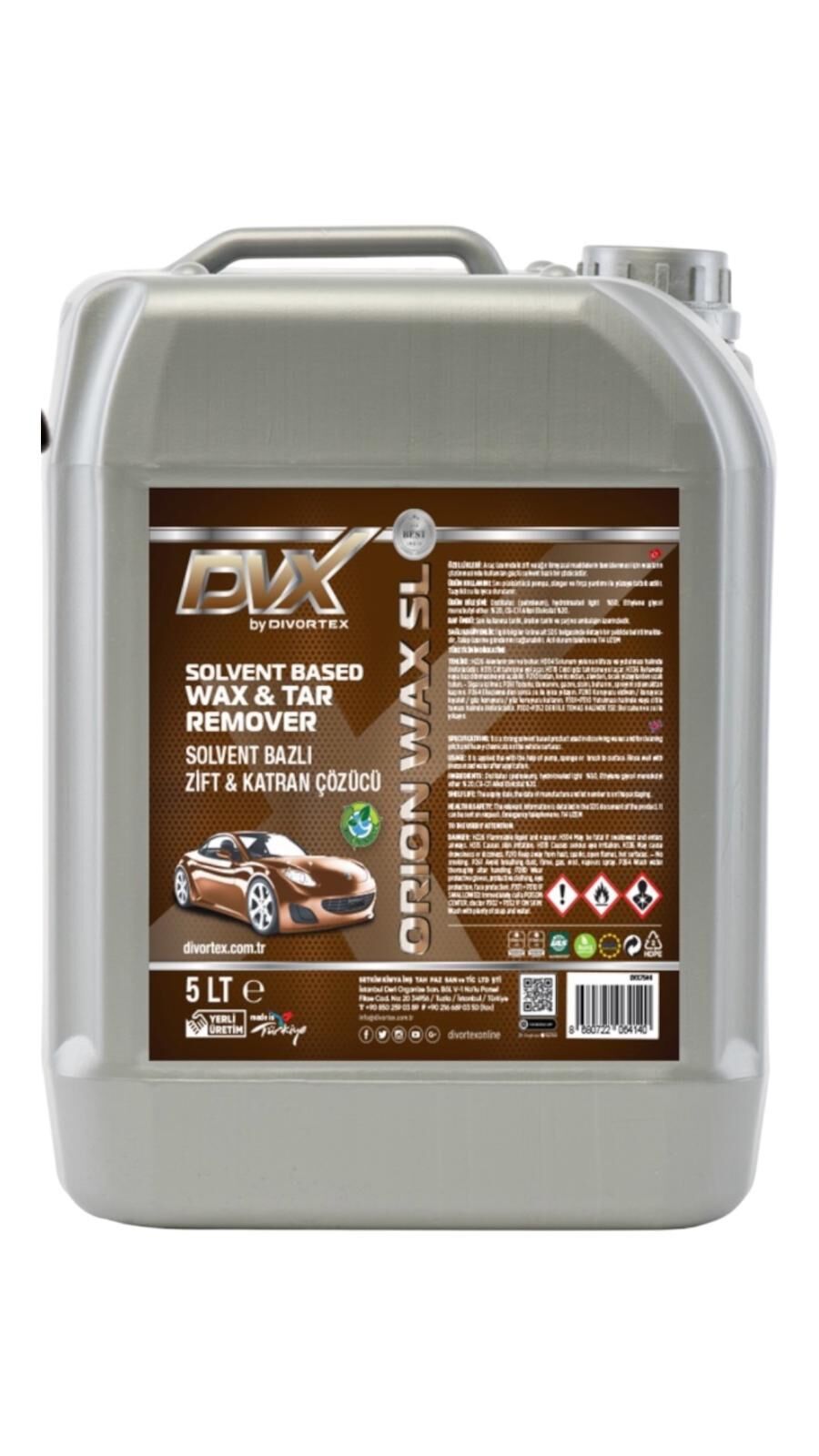 ORION WAX KATRAN CÖZÜCÜ SOLVENT BAZLI 5 KG