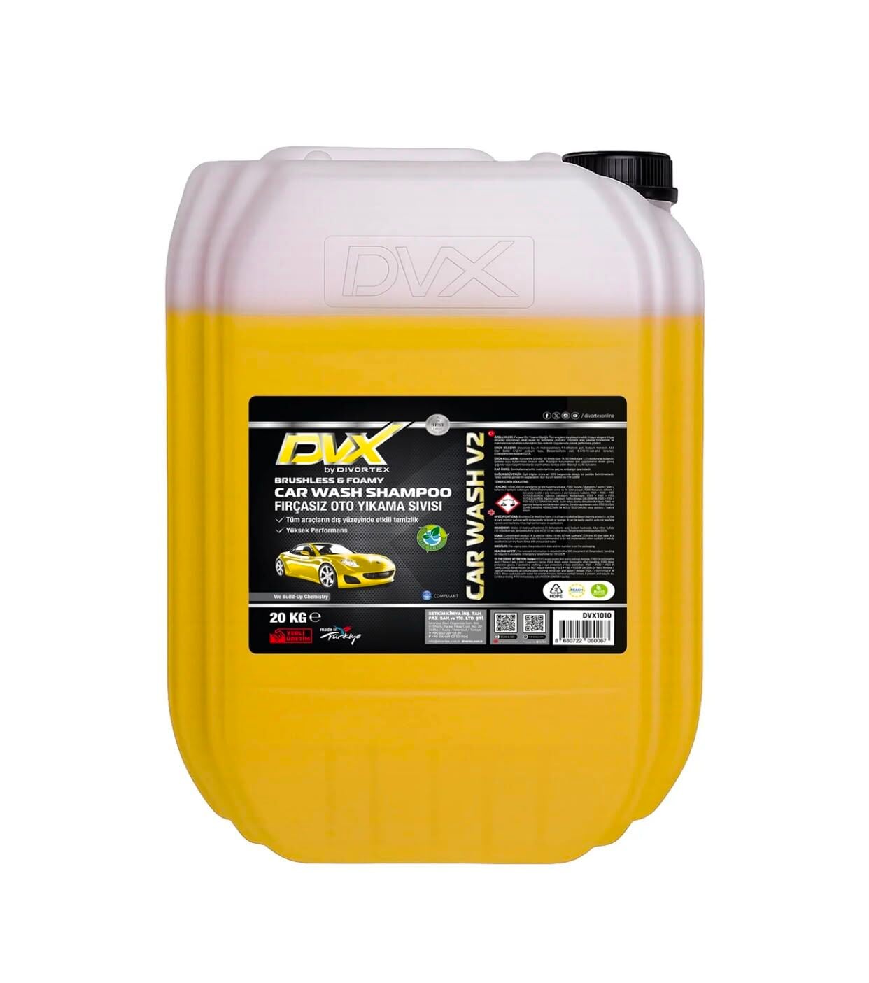 Divortex Car Wash V2 Fırçasız Oto Yıkama Köpüğü 20 Kg.