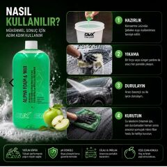 DVX Alpha Foam pH Nötr Cilalı Oto Yıkama Şampuan 1 lt