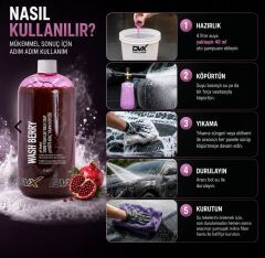 DVX Washberry Ph Nötr Oto Şampuanı 1 lt