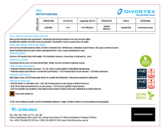 Divortex Motor Koruma ve Parlatma Ürünü 5 kg.