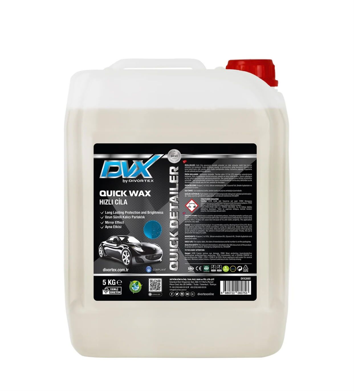 Divortex Quick Wax - Hızlı Cila 5 kg.