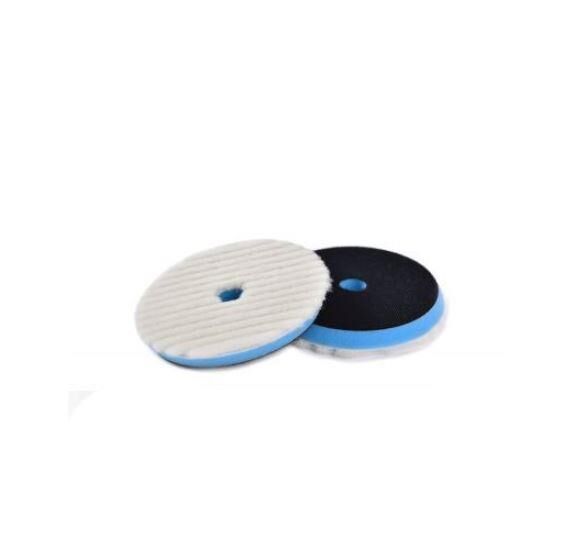 Shine Mate Knitted Wool Pad Mavi Taban Agresif Yün Pasta Keçesi 75/80mm