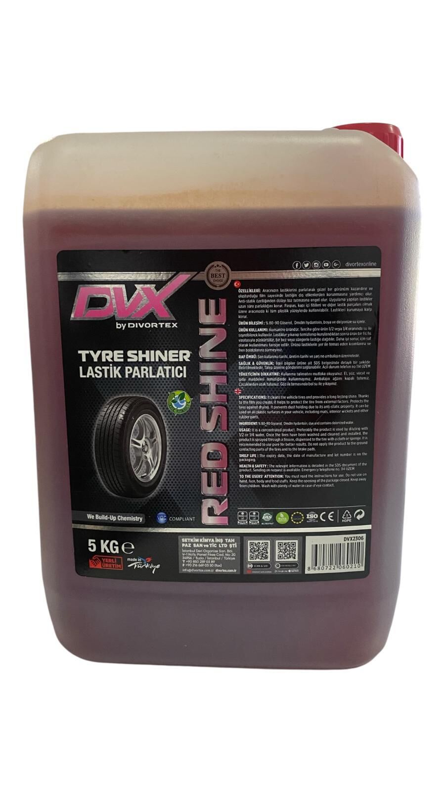 ivortex Lastik Parlatıcı Siyahlatıcı ve Koruyucu 5 KG