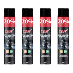 Divortex Aero Lastik Parlatıcı Sprey 750 ml X 4 Adet