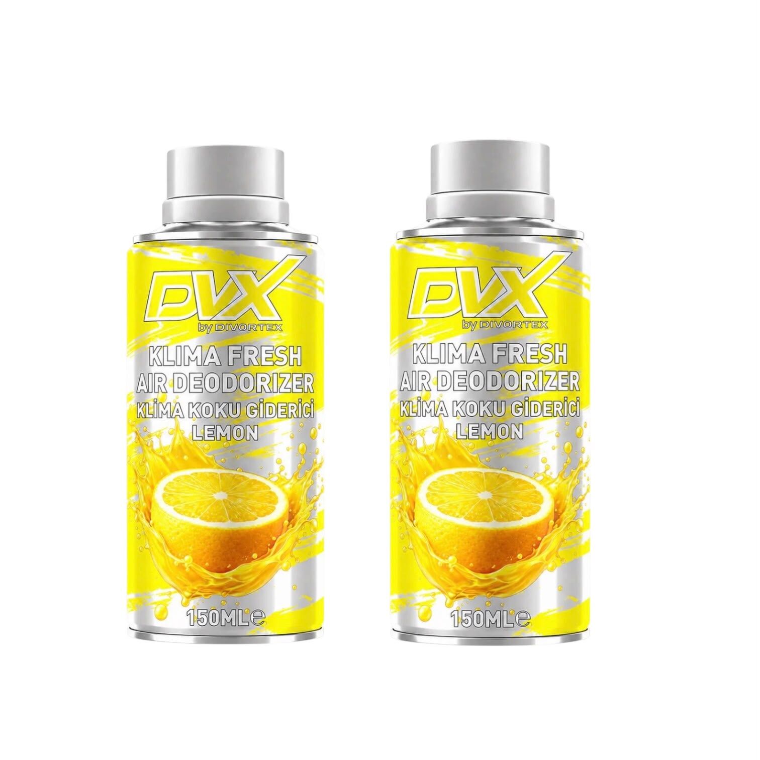 DVX | Araç İçi Klima Temizlik Spreyi - Klima Fresh Limon (150 ml) x 2 Adet