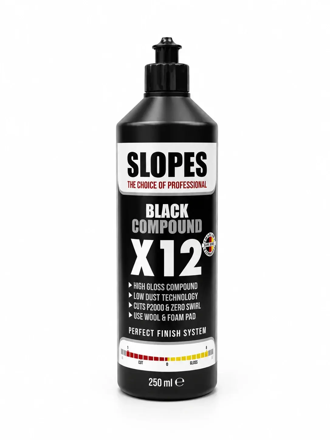 SLOPES X12 SIYAH TEK ADIM PASTA 250ml.