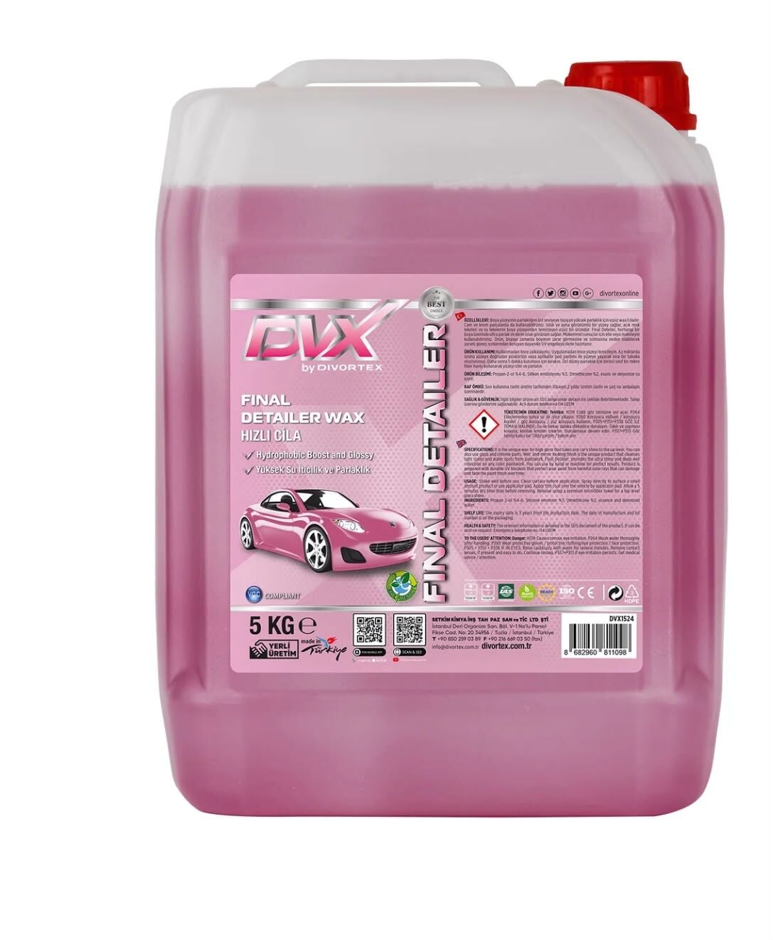 DVX by Divortex Final Detailer - Kuru Hızlı Cila ( 5 kg )