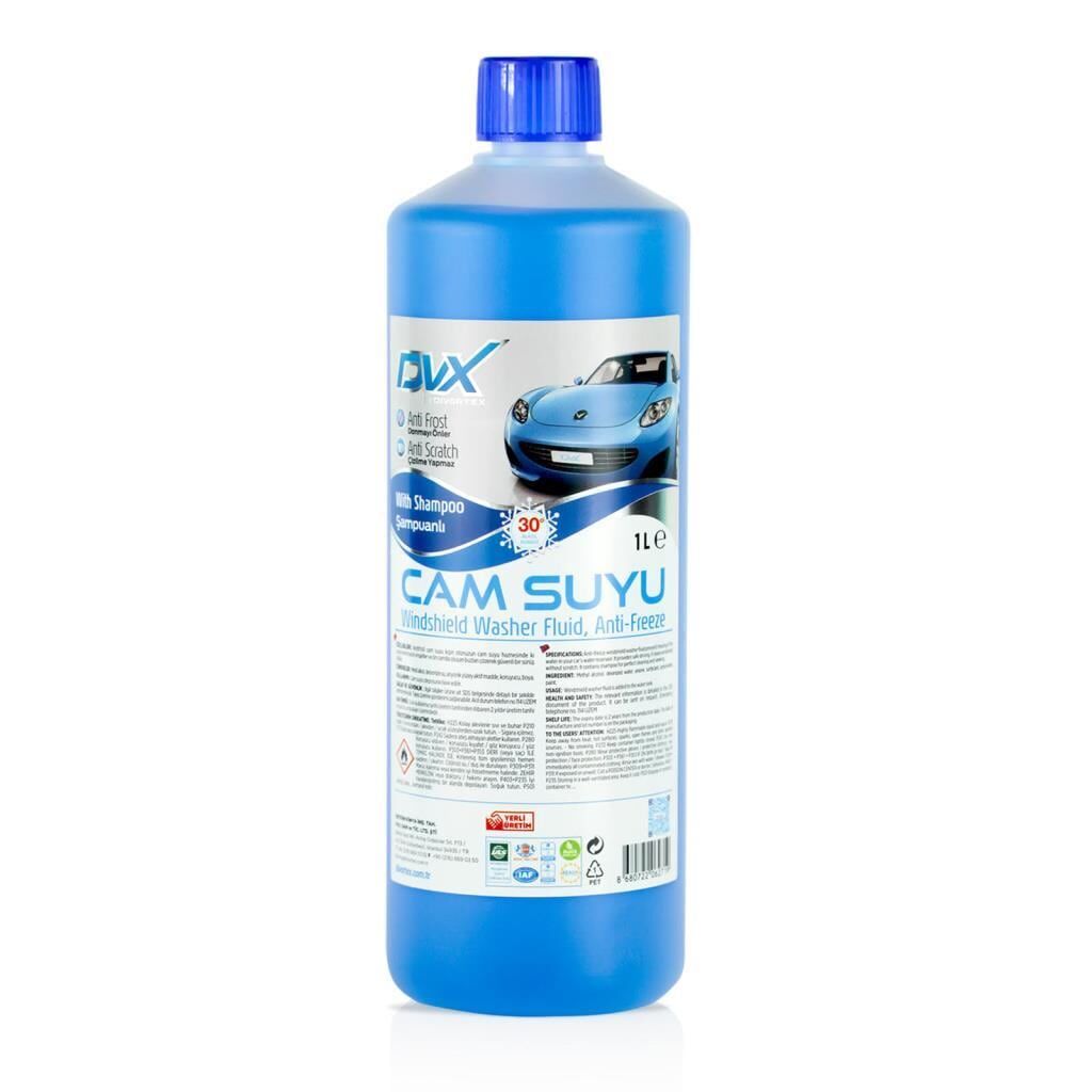 DVX -30° % 46 Alkol Bomesi Antifrizli  ve  Şampuanlı Cam Suyu  PE 1 lt.