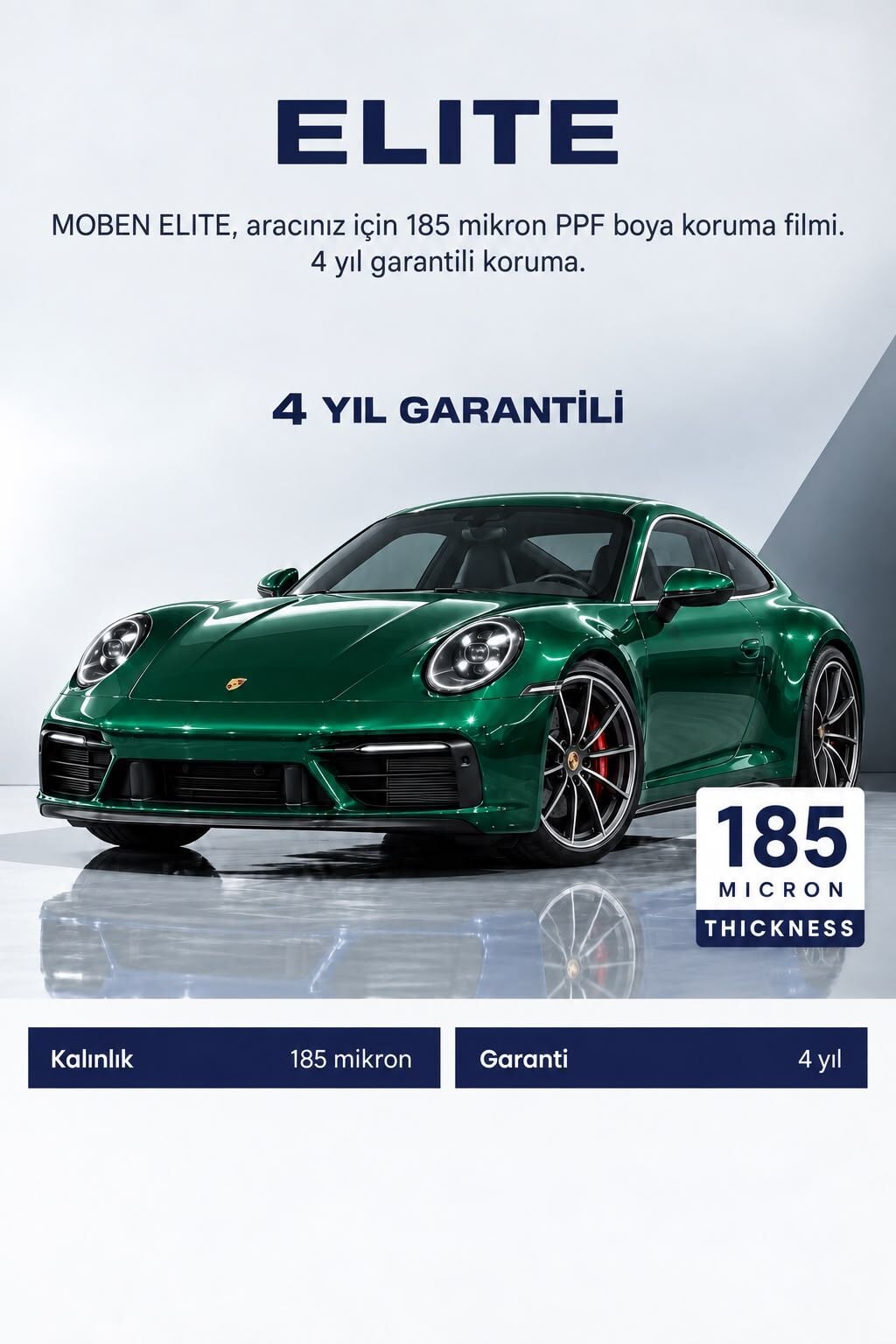 MOBEN Elite PPF Kaplama 185 Mıcron