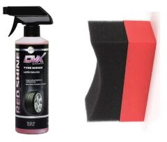 DVX Lastik Parlatıcı 16 Oz 473 ml. + DVX Lastik Parlatma Süngeri