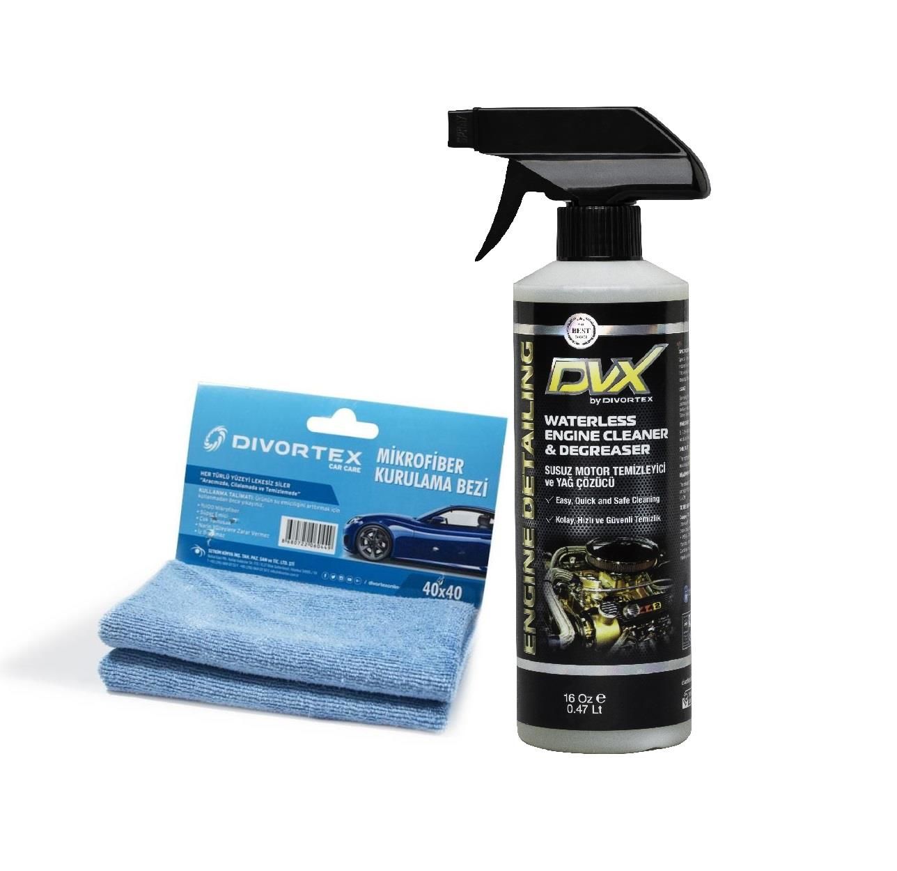 DVX Susuz Motor Temizleme ve Mikrofiber Bez Seti
