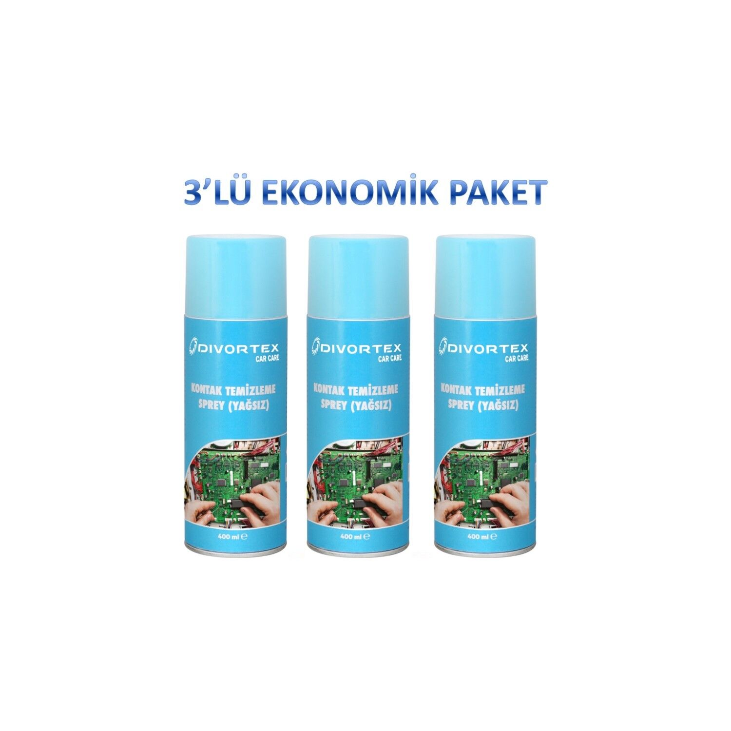 Dıvortex Kontak Temizleme Sprey 400 Ml X 3 Adet