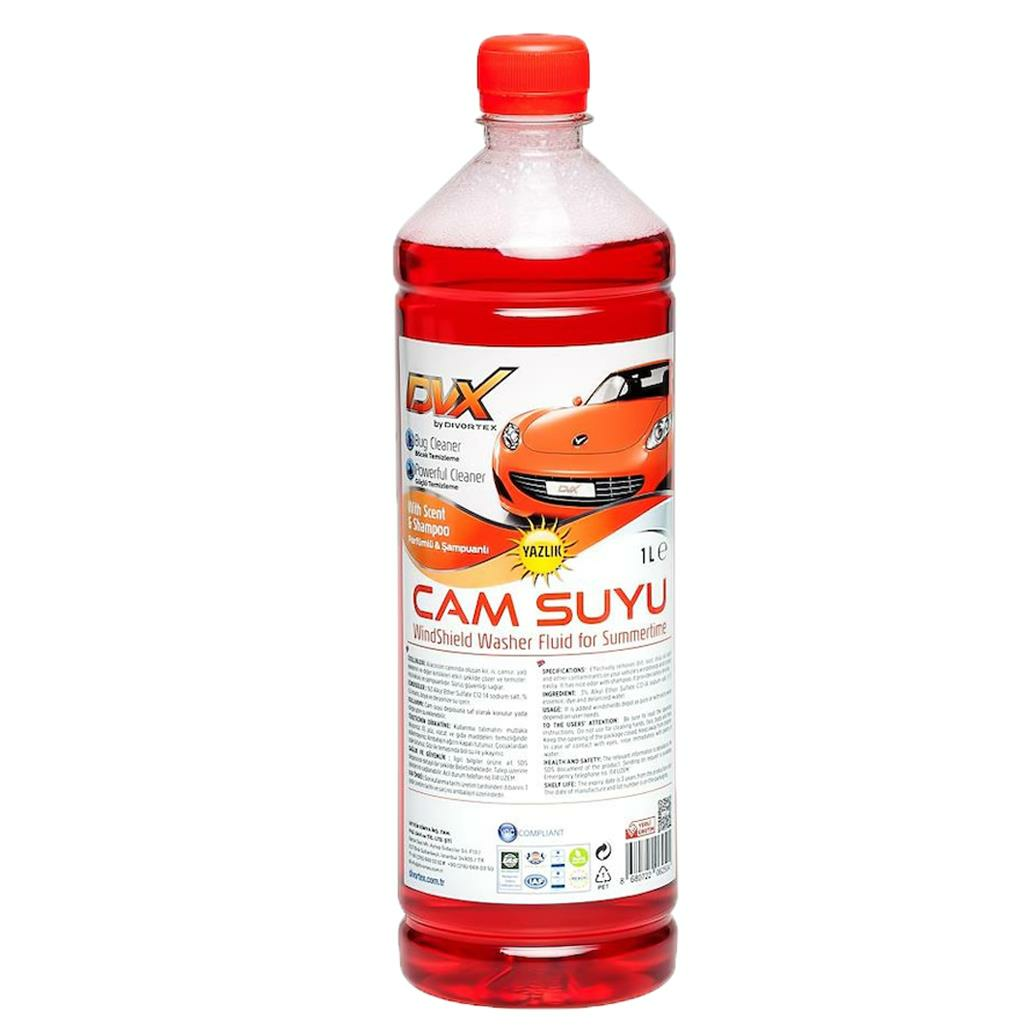 Divortex Şampuanlı ve Parfümlü Yazlık Cam Suyu 1 Lt